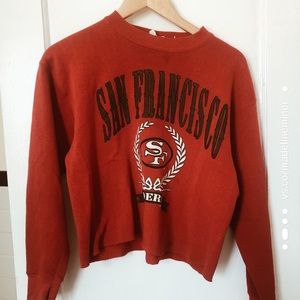 Vintage San Francisco 49ers cropped sweatshirt